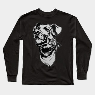 Negro Matapacos, the riot dog (black and white) Long Sleeve T-Shirt